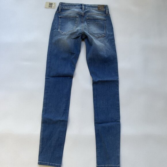 Guess Women’s Power Curvy Sophia Mid Rise Skinny Jeans Light Blue Size 24 - Picture 6 of 11